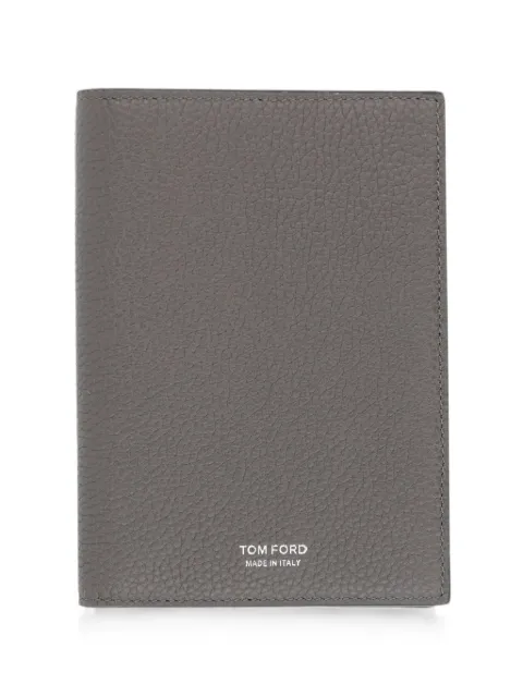 TOM FORD pebbled-leather wallet Grey Y0274LCL158S