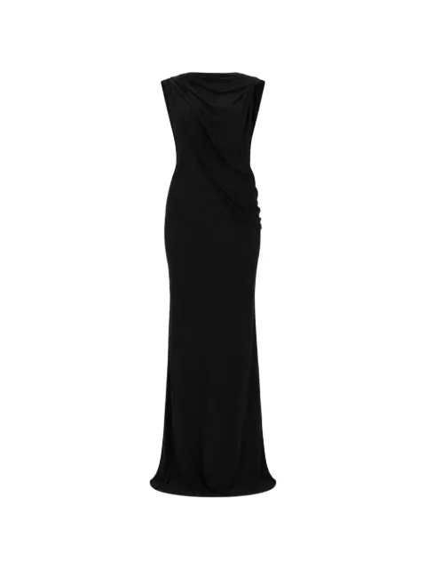 TOM FORD draped floor-length dress evening dress Black ABJ904FAX162