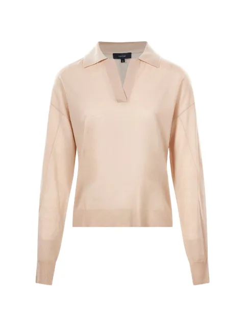 Soeur long-sleeve polo sweater Neutrals PUL0279FLEMING25WROS13
