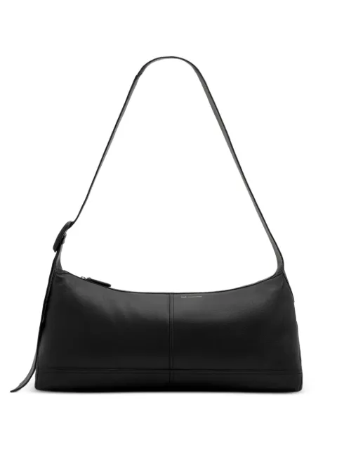 AMI Paris small taurillon leather Etienne crossbody bag Black H26ULL754AL0137