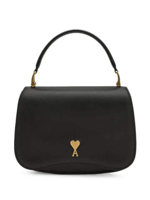 AMI Paris black cowhide leather Paris Paris top handle bag Black H26ULL718AL0208