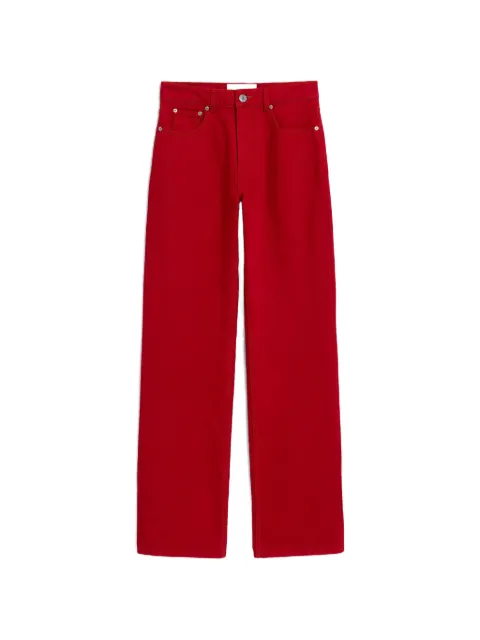 AMI Paris large-fit cotton jeans Red H26FTR450DE0132