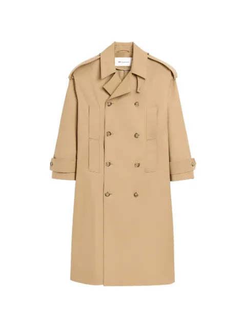 AMI Paris cotton trench coat Neutrals H26UCO934CO0132
