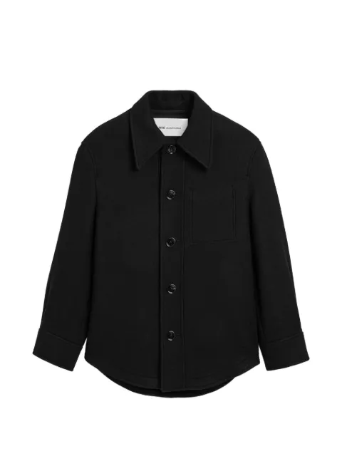 AMI Paris wool button-down jacket Black H26UJK936WV0078