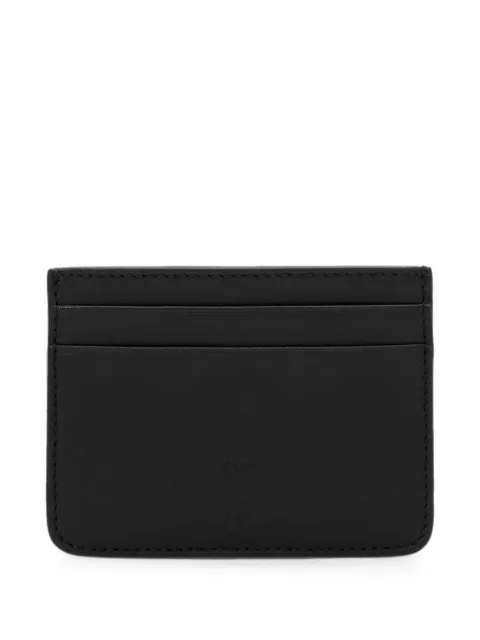 AMI Paris black cowhide leather card holder with Ami de Coeur Black H26USL728AL0217