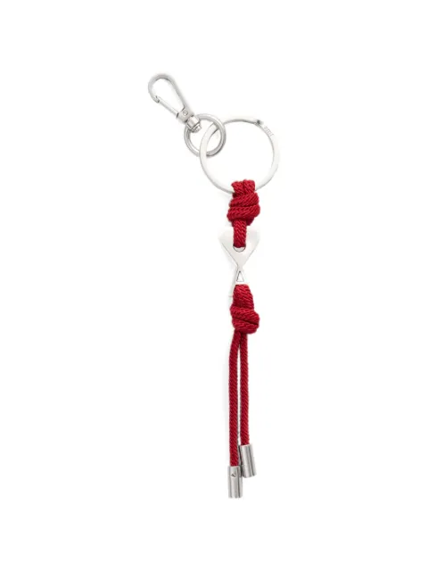 AMI Paris red metal charm keyring with Ami de Coeur Red H26UKR335HW0022