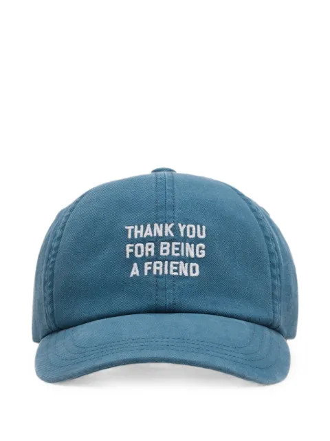 AMI Paris cotton Thank You For Being A Friend cap Blue H26UCP283AW0052