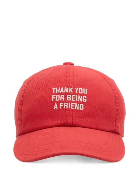 AMI Paris cotton Thank You For Being A Friend cap Red H26UCP283AW0052