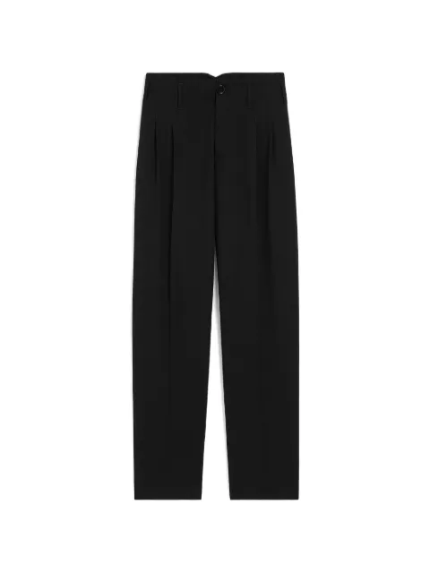 AMI Paris black two-pleats wool trousers Black H26FTR909WV0211