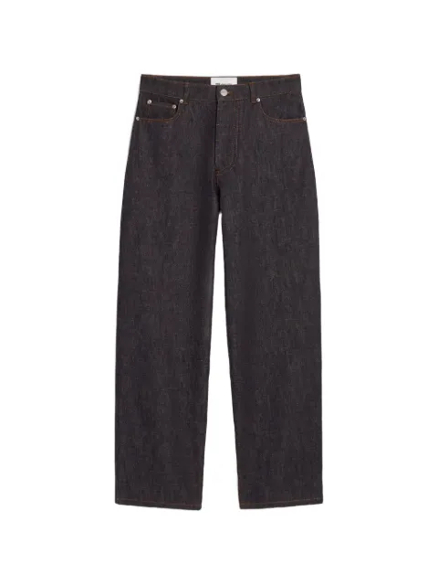 AMI Paris baggy-fit cotton jeans Blue H26HTR919DE0129