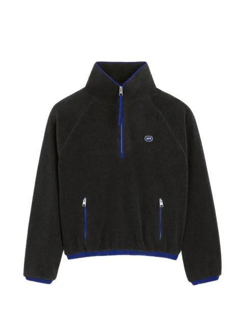 AMI Paris fleece vareuse with Ami patch Grey H26UJK943PL0115