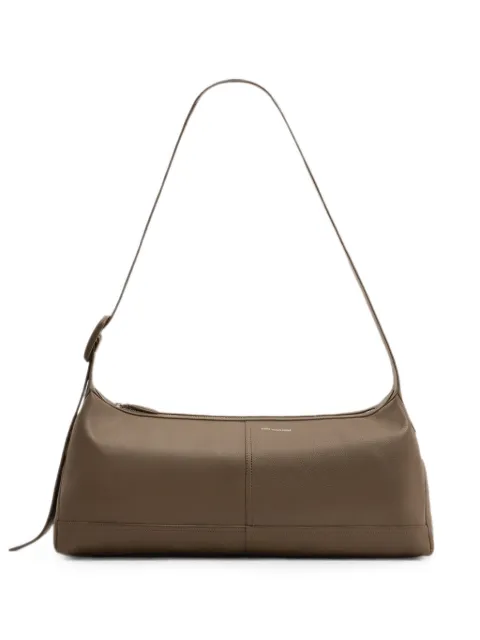 AMI Paris Small taurillon leather Etienne crossbody bag Brown H26ULL754AL0137