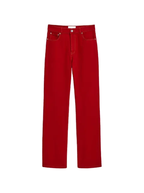 AMI Paris large-fit cotton jeans Red H26HTR450DE0132