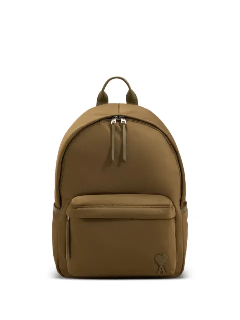 AMI Paris nylon Marcel backpack Green H26ULL728AW0001