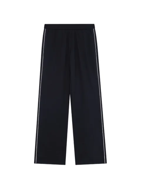 MSGM piping-detail elasticated-waistband trousers Black 4140MP08267617