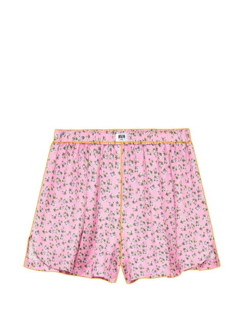 MSGM floral-print mini shorts Pink 4141MDB01F267652