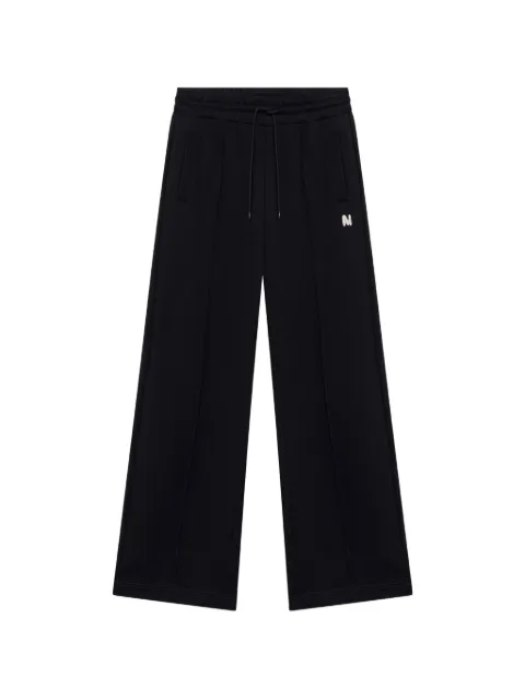 MSGM logo-patch drawstring track pants Black 4141MDP75267799