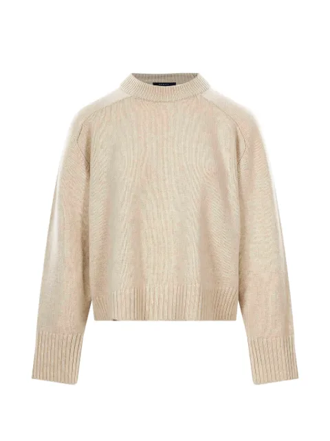 Soeur ribbed-knit crew-neck sweater Neutrals PUL0079WILLECR1925W