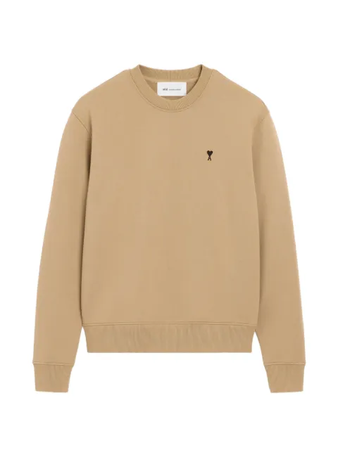 AMI Paris cotton sweatshirt with Ami de Coeur Neutrals H26HSW763730
