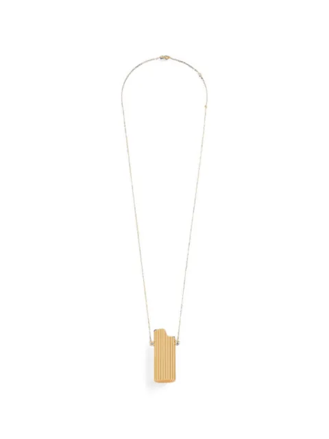 AMI Paris Brass lighter holder necklace Gold H26UOB012HW0031