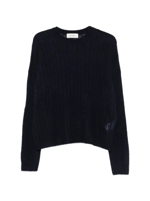 Lisa Yang Amabel open-knit long-sleeve jumper Blue 2026420