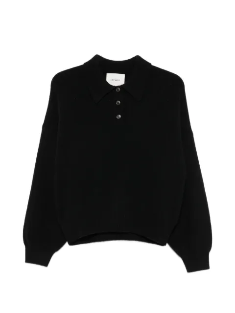 Lisa Yang Etta button-up polo shirt Black 2026054