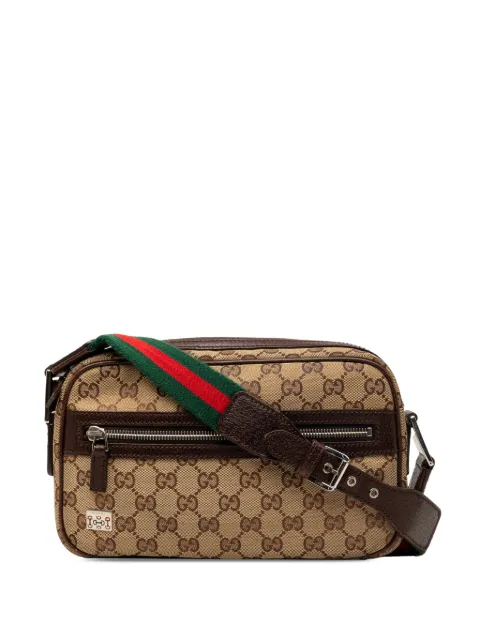 Gucci Pre-Owned 2000-2015 GG Canvas Web Pop shoulder bag Neutrals FSXU2JIKLEN7OS48