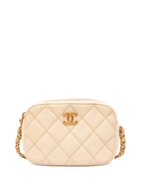 CHANEL Pre-Owned 2021-2026 CC Quilted Caviar Melody Chain Camera Bag crossbody bag Neutrals X1WMF2YTG2KSA5XF