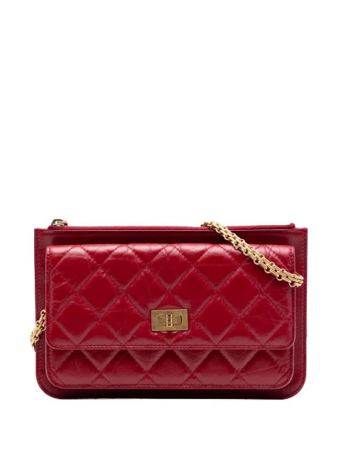 CHANEL Pre-Owned 2020 Quilted Aged Calfskin Reissue 2.55 Wallet on Chain crossbody bag Red P5SBP3WLJNQ3JDP8