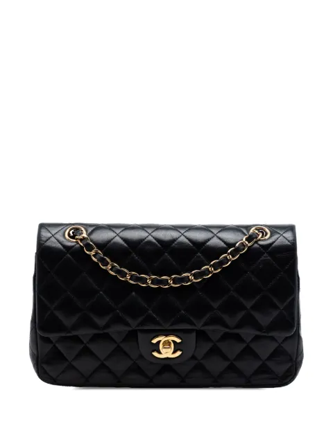CHANEL Pre-Owned 2011 Medium Classic Lambskin Double Flap shoulder bag Black EXD5GLI7MS4ODY8P