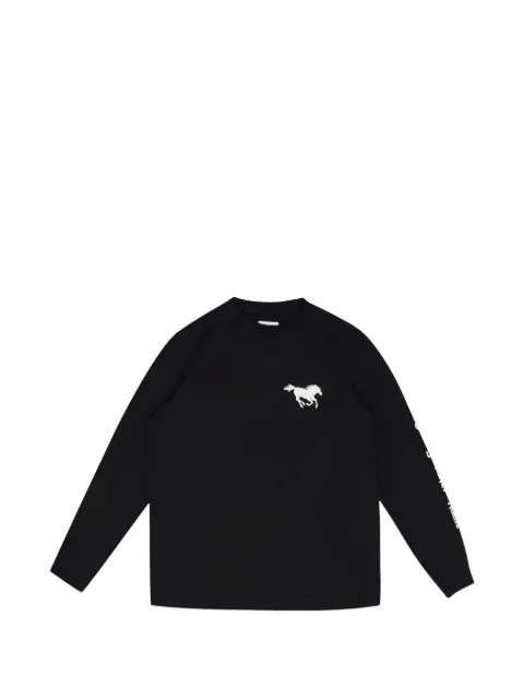 RHUDE graphic-print long-sleeve T-shirt Black RHDMTPS0169BLAC