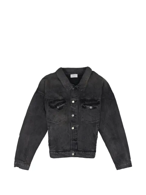 RHUDE faded-effect denim jacket Black RHDMOTW0078