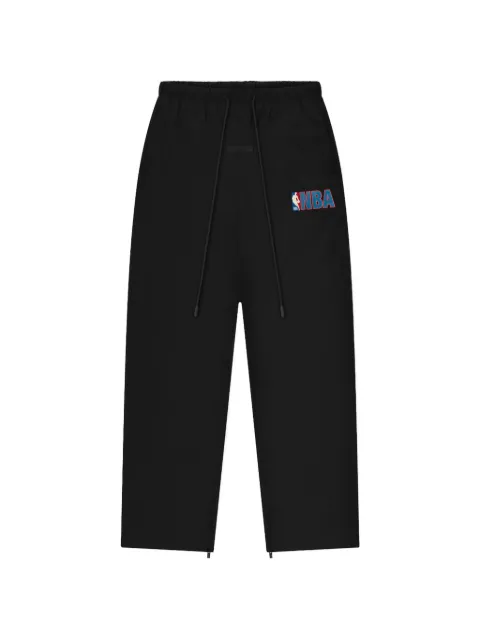 FEAR OF GOD ESSENTIALS x NBA logo-print relaxed-fit track pants Black 130AL246101F