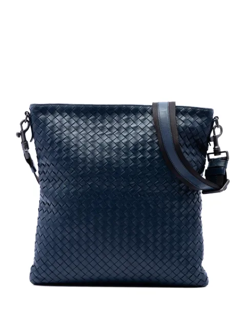Bottega Veneta Pre-Owned 2012-2026 Nappa Intrecciato VN crossbody bag Blue 7H42STEMW7G2MLHY