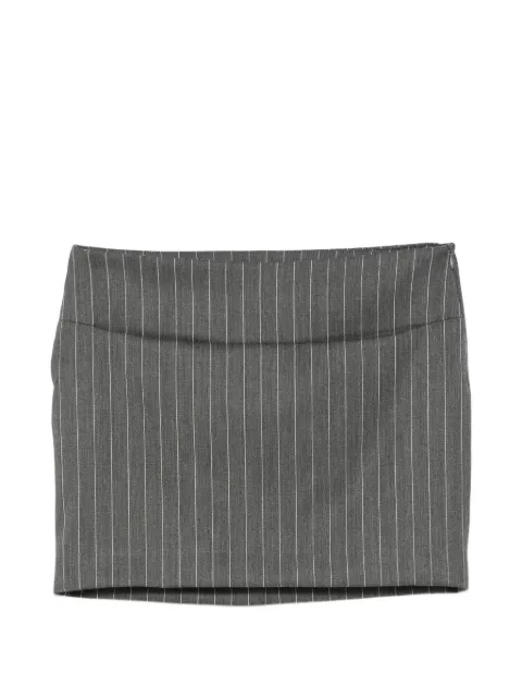DONDUP pinstripe-pattern mini skirt Grey G647DDES0080D