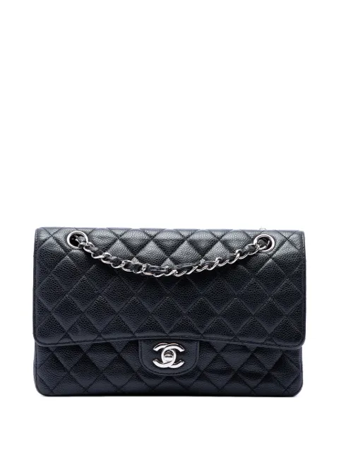CHANEL Pre-Owned 2010-2011 Medium Classic Caviar Double Flap shoulder bag Black 4IKOAIIMAL91877T