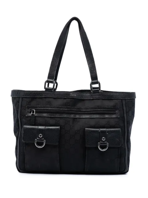 Gucci Pre-Owned 2016-2026 GG Canvas Abbey D Ring Pocket tote bag Black ZDTDPYL0EDKOAGPE