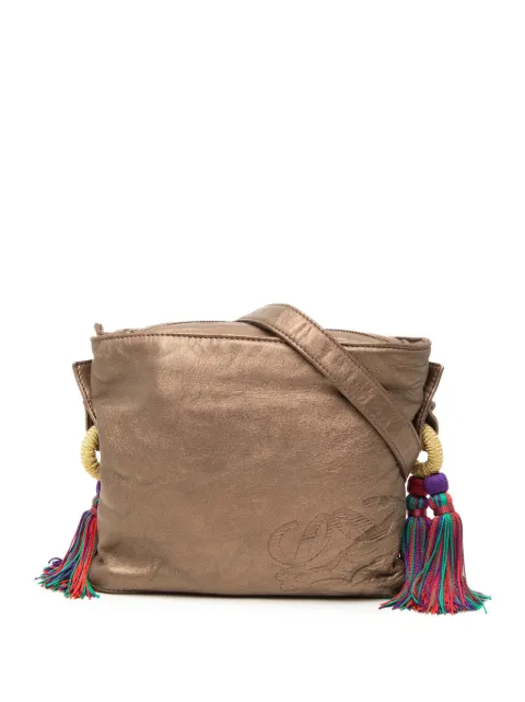 Loewe Pre-Owned 2010-2013 Nappa Metallic Flamenco Tassel crossbody bag Brown BR7C2CVYBFKLSIC8