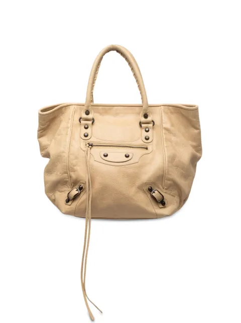 Balenciaga Pre-Owned 2005 Lambskin Motocross Classic Sunday tote bag Neutrals 8RO0SZLWCVTW0N7Y