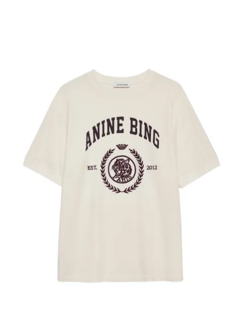 ANINE BING Jaylin T-shirt Collegiate - cream Neutrals A0812695WKHA3
