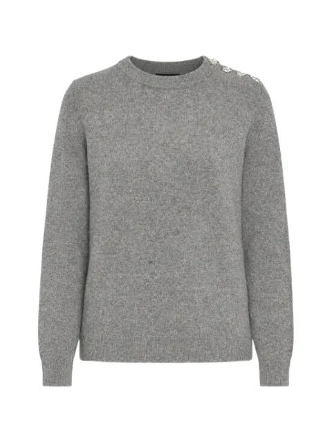 Zadig&Voltaire Cara stud-embellished sweater Grey KWSW03037