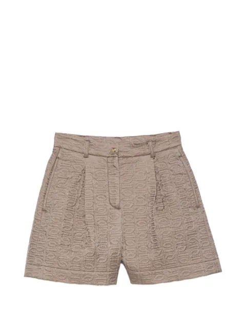 Moncler quilted logo-embroidered shorts Green L20932B00003597YF