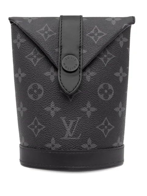 Louis Vuitton Pre-Owned 2021-2026 Monogram Eclipse Envelope Pouch crossbody bag Black J23F4MDA6EFYO01H