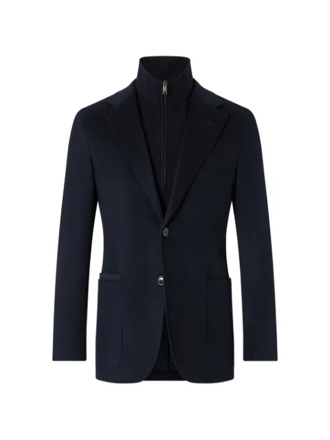 Zegna navy blue Oasi cashmere jacket Blue UIC46A4DNR
