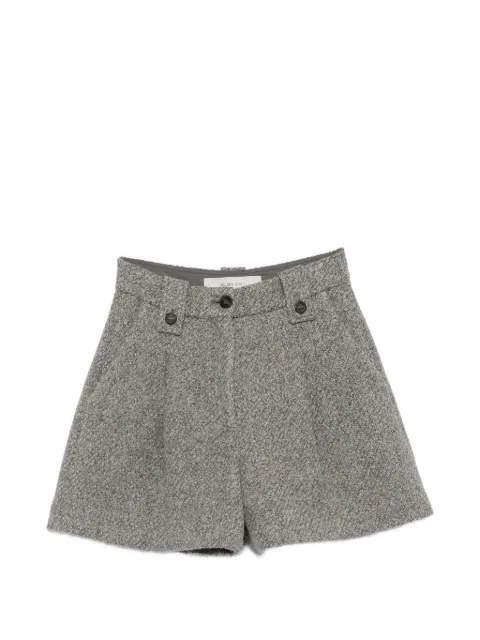 Golden Goose Ryanna mélange virgin wool shorts Grey GWP02790P002583