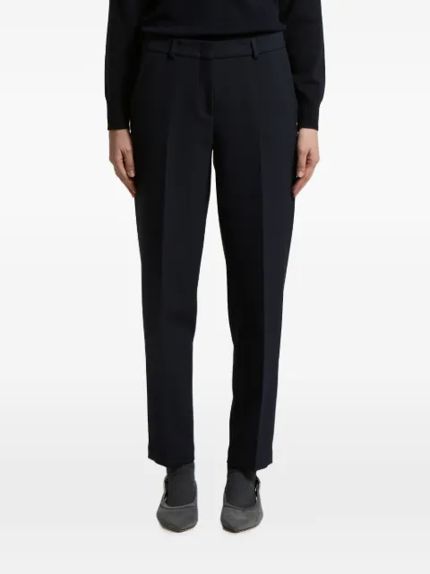Peserico pressed-crease belt-loop trousers Blue A0479301934