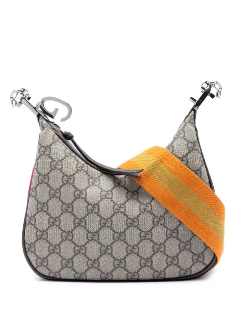 Gucci Pre-Owned 2016-2026 Small GG Supreme Web Attache crossbody bag Neutrals N494LVFTHGLCAUIA