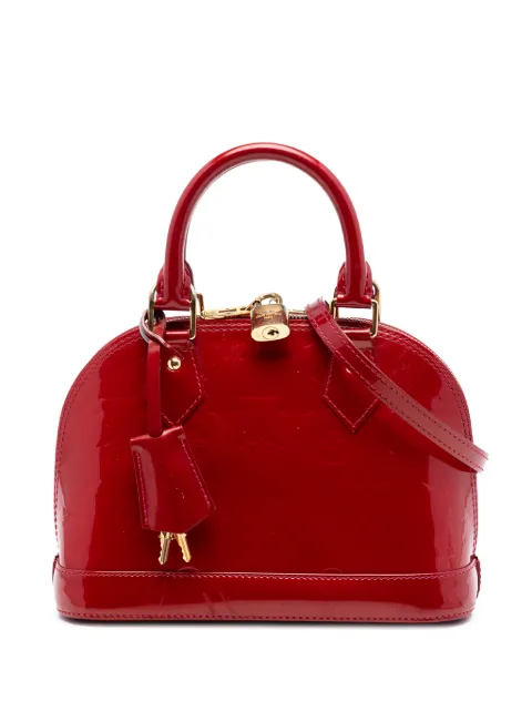 Louis Vuitton Pre-Owned 2013 Monogram Vernis Alma BB satchel Red BYFOIWYYHCGVQBW5