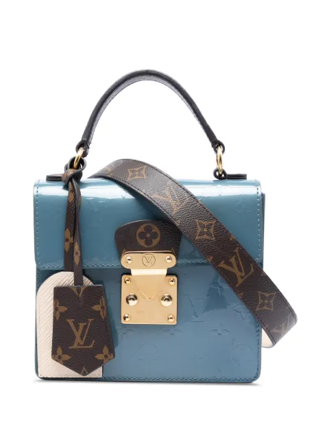 Louis Vuitton Pre-Owned 2019 Monogram Vernis Spring Street satchel Blue BSQ85RZNNZ3XVEDN
