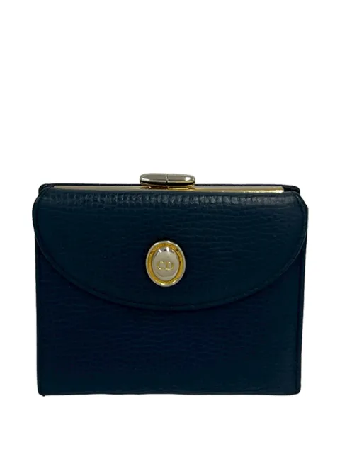 Christian Dior Pre-Owned 20th Century Leather Clasp Bifold Wallet small wallets Blue QSWAPZ17H0JBUME5